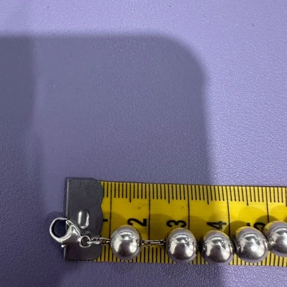 Tiffany & Co. Silver Bead Bracelet with Heart Tag - Picture 10 of 12